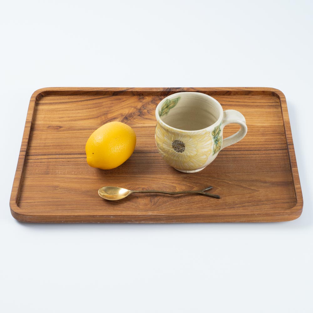 作家 加藤芳平 舞牡丹 マグカップ(黄) 作家 加藤芳平 陶磁器作家もの