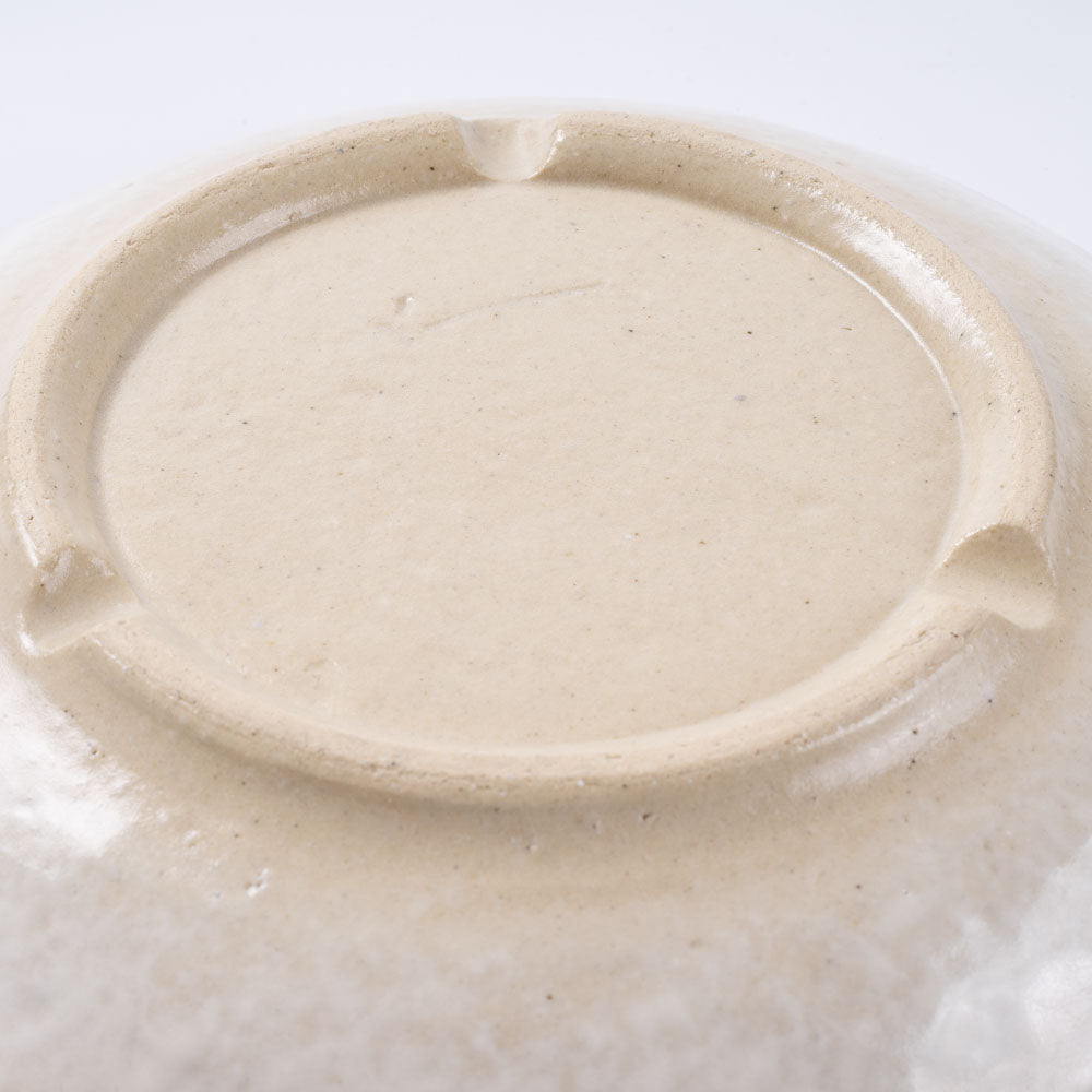 作家 加藤芳平 粉引地 舞牡丹 5.5寸 丸皿(赤) 作家 加藤芳平 陶磁器作家もの