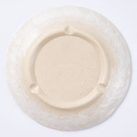 作家 加藤芳平 粉引地 舞牡丹 5.5寸 丸皿(黄) 作家 加藤芳平 陶磁器作家もの