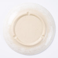 作家 加藤芳平 粉引地 舞牡丹 6.5寸 丸皿(青) 作家 加藤芳平 陶磁器作家もの