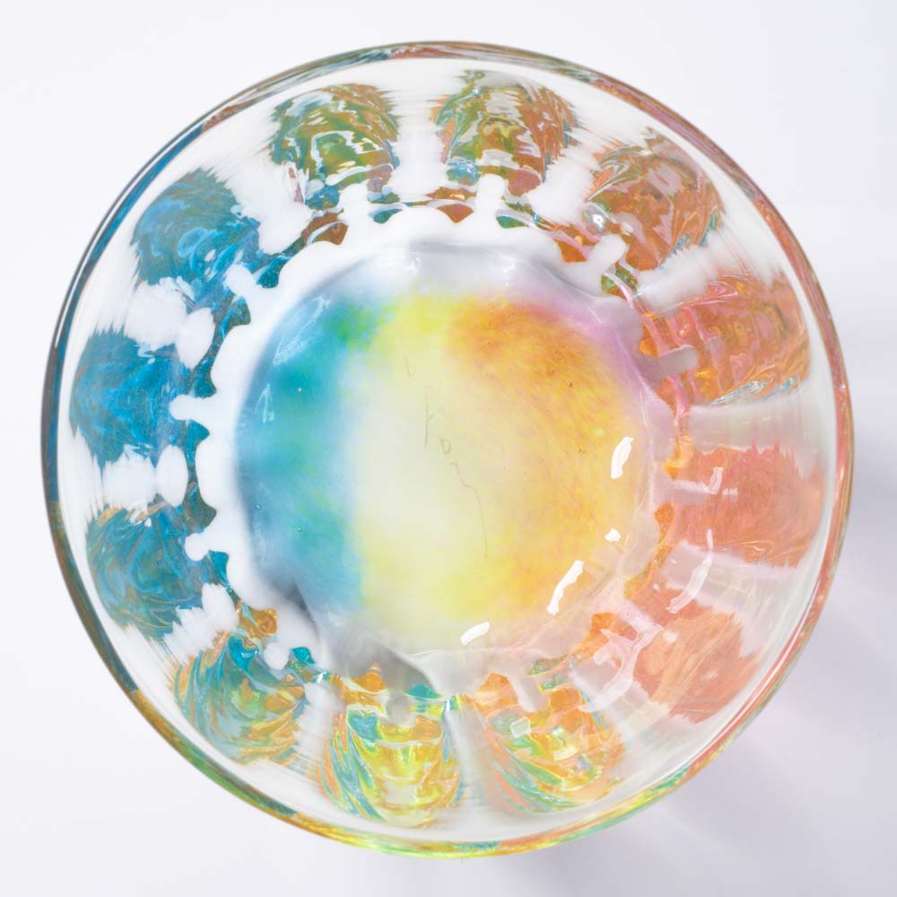 ガラス作家 竹田舞由子 グラス「にじ光CUP」 ガラス作家 竹田舞由子 ガラスもの