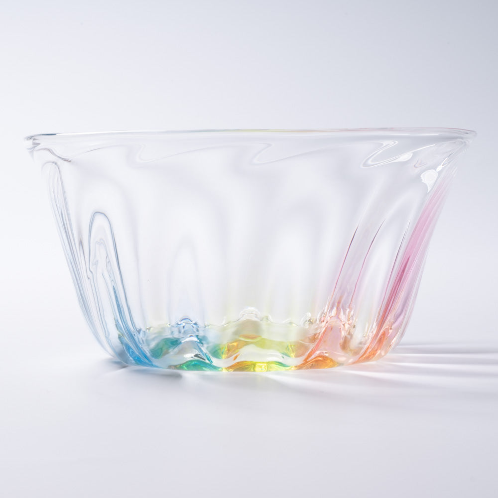 ガラス作家 竹田舞由子 ボウル「にじ光」 ガラス作家 竹田舞由子 ガラスもの