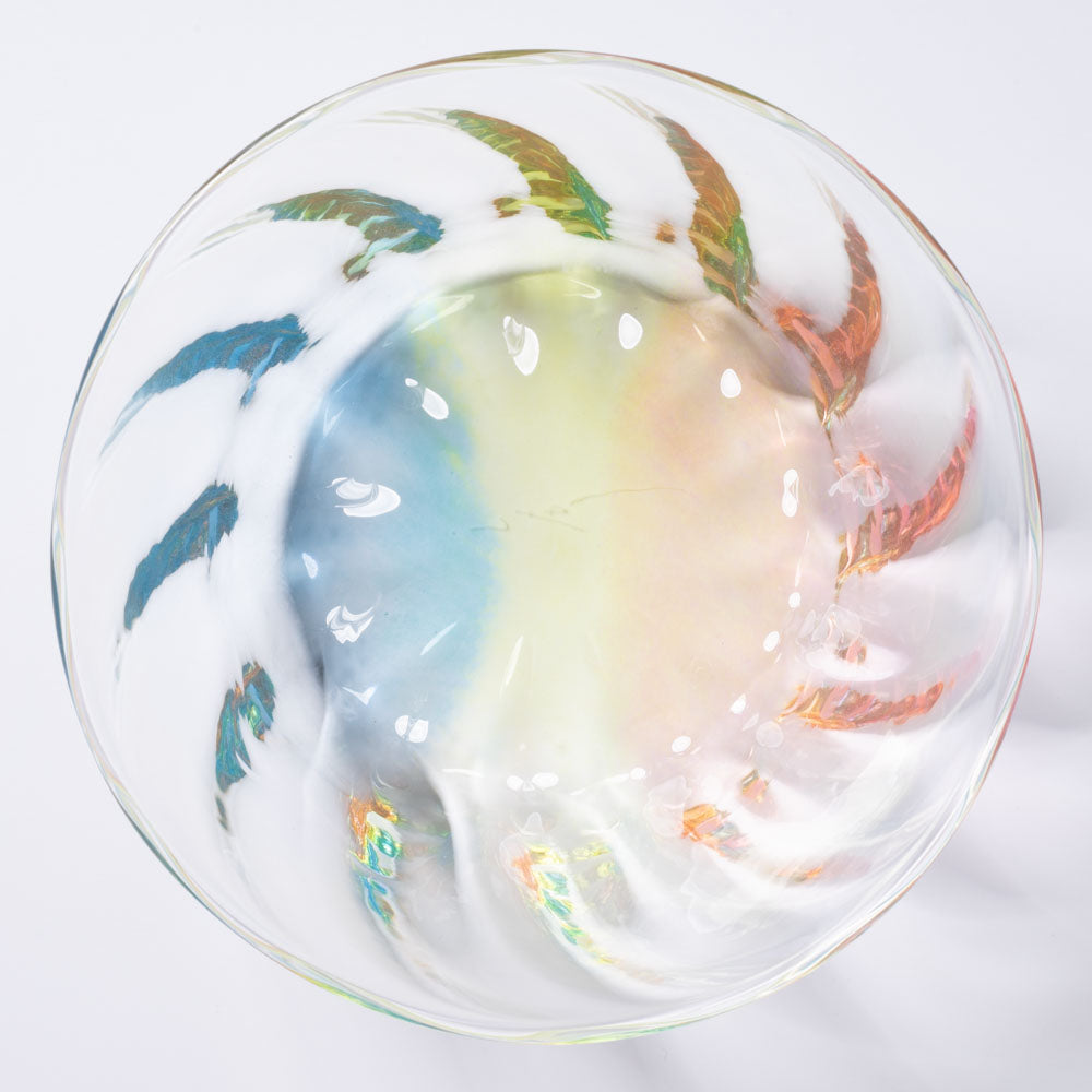ガラス作家 竹田舞由子 ボウル「にじ光」 ガラス作家 竹田舞由子 ガラスもの