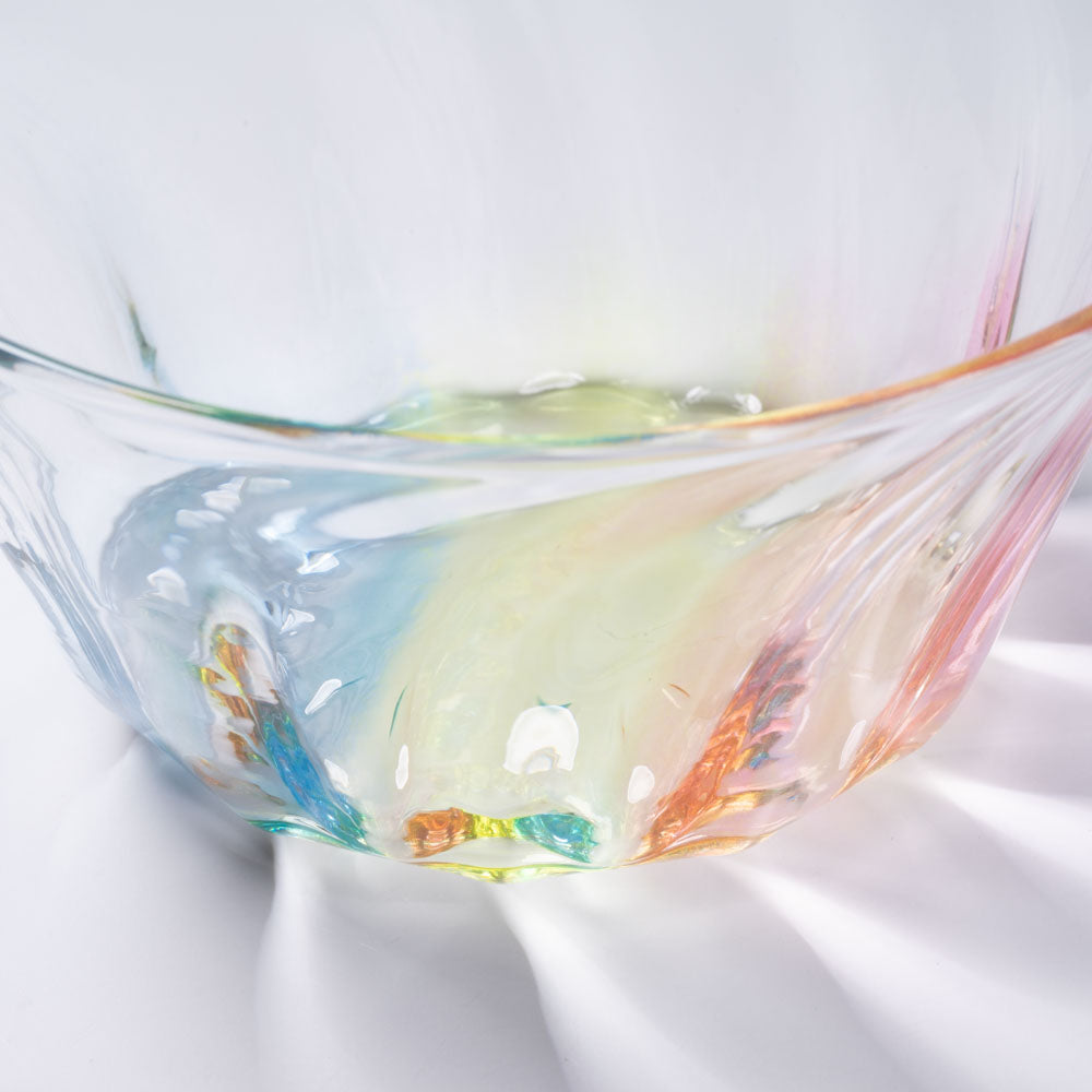 ガラス作家 竹田舞由子 ボウル「にじ光」 ガラス作家 竹田舞由子 ガラスもの