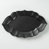 臼杵焼 オーバル皿 S(黒釉) 臼杵焼 USUKIYAKI研究所 臼杵焼
