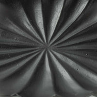 臼杵焼 菊花オーバル豆皿(黒釉) 臼杵焼 USUKIYAKI研究所 臼杵焼