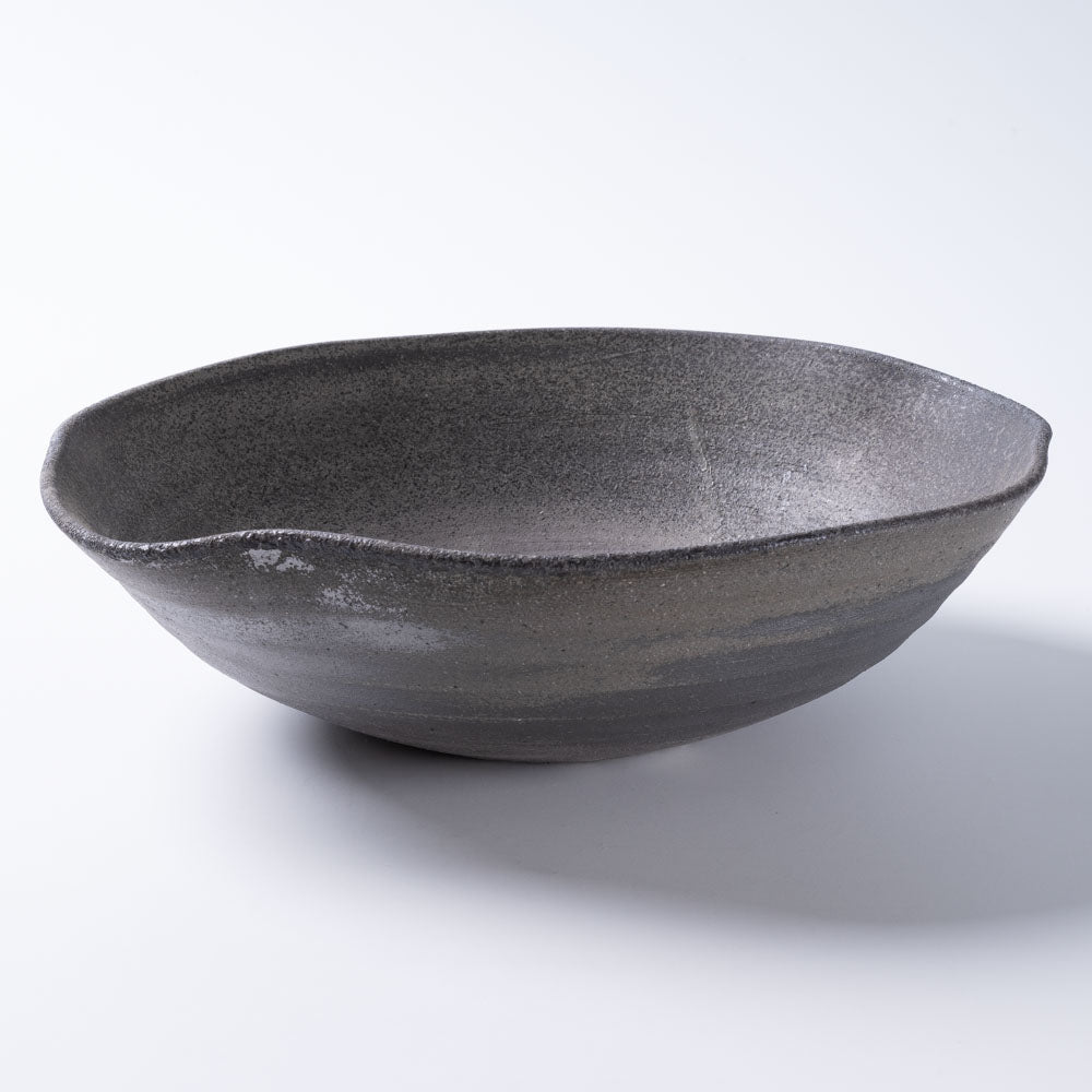 津軽金山焼 須恵器 はすの葉ボウル(大) 津軽金山焼 津軽金山焼