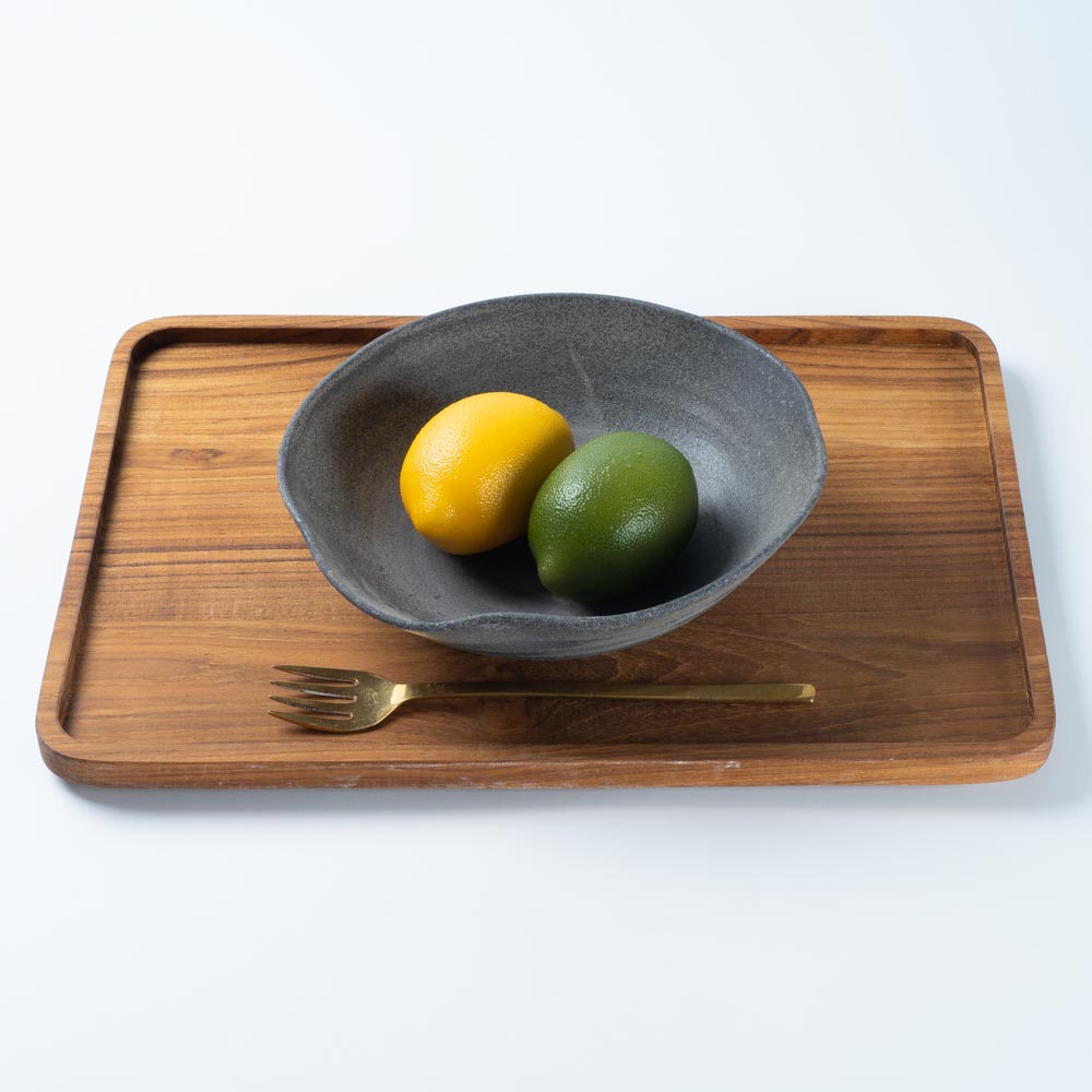 津軽金山焼 須恵器 はすの葉ボウル(大) 津軽金山焼 津軽金山焼