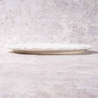 アトリエ野恵 ロココリム皿L(ホワイト) アトリエ野恵 陶磁器作家もの