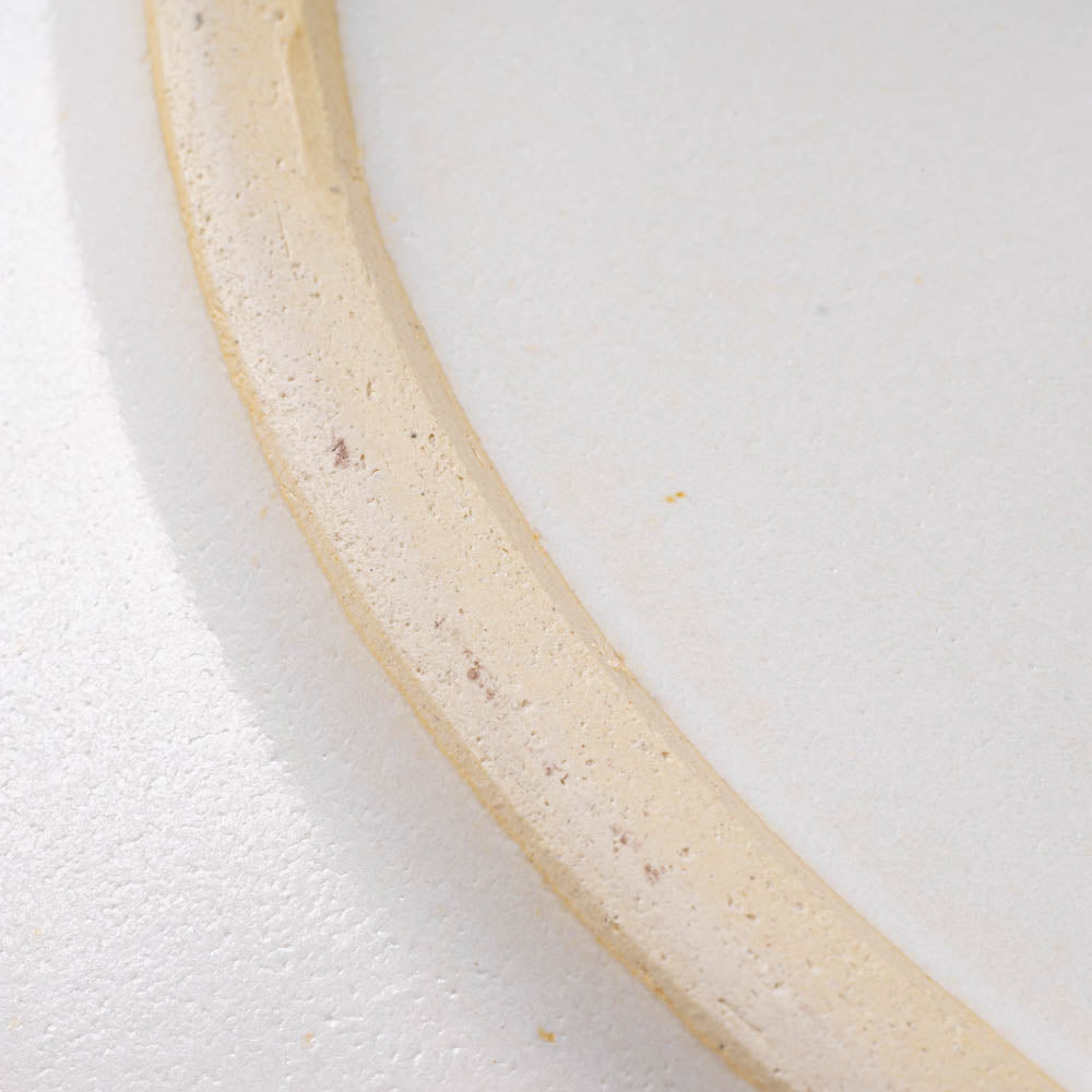 アトリエ野恵 ロココリム皿L(ホワイト) アトリエ野恵 陶磁器作家もの