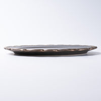 アトリエ野恵 ロココリム皿L(ブロンズ) アトリエ野恵 陶磁器作家もの