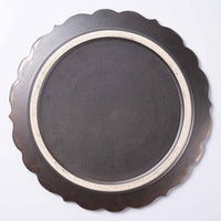 アトリエ野恵 ロココリム皿L(ブロンズ) アトリエ野恵 陶磁器作家もの