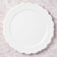 アトリエ野恵 ロココリム皿S(ホワイト) アトリエ野恵 陶磁器作家もの