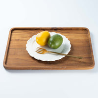 アトリエ野恵 ロココリム皿S(ホワイト) アトリエ野恵 陶磁器作家もの