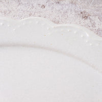 アトリエ野恵 ロココリム皿S(ホワイト) アトリエ野恵 陶磁器作家もの