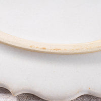 アトリエ野恵 ロココリム皿S(ホワイト) アトリエ野恵 陶磁器作家もの