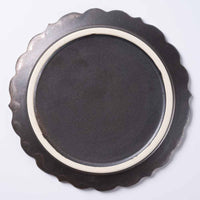 アトリエ野恵 ロココリム皿S(ブロンズ) アトリエ野恵 陶磁器作家もの