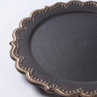 アトリエ野恵 ロココリム皿S(ブロンズ) アトリエ野恵 陶磁器作家もの