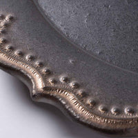 アトリエ野恵 ロココリム皿S(ブロンズ) アトリエ野恵 陶磁器作家もの