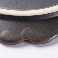 アトリエ野恵 ロココリム皿S(ブロンズ) アトリエ野恵 陶磁器作家もの