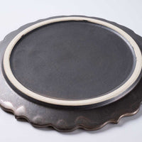 アトリエ野恵 ロココリム皿S(ブロンズ) アトリエ野恵 陶磁器作家もの