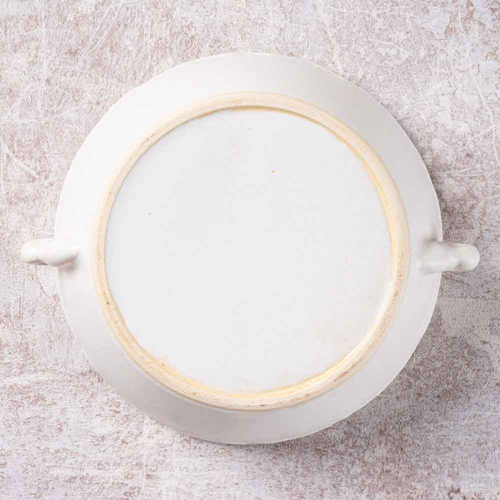 アトリエ野恵 ロココスープカップ(ホワイト) アトリエ野恵 陶磁器作家もの