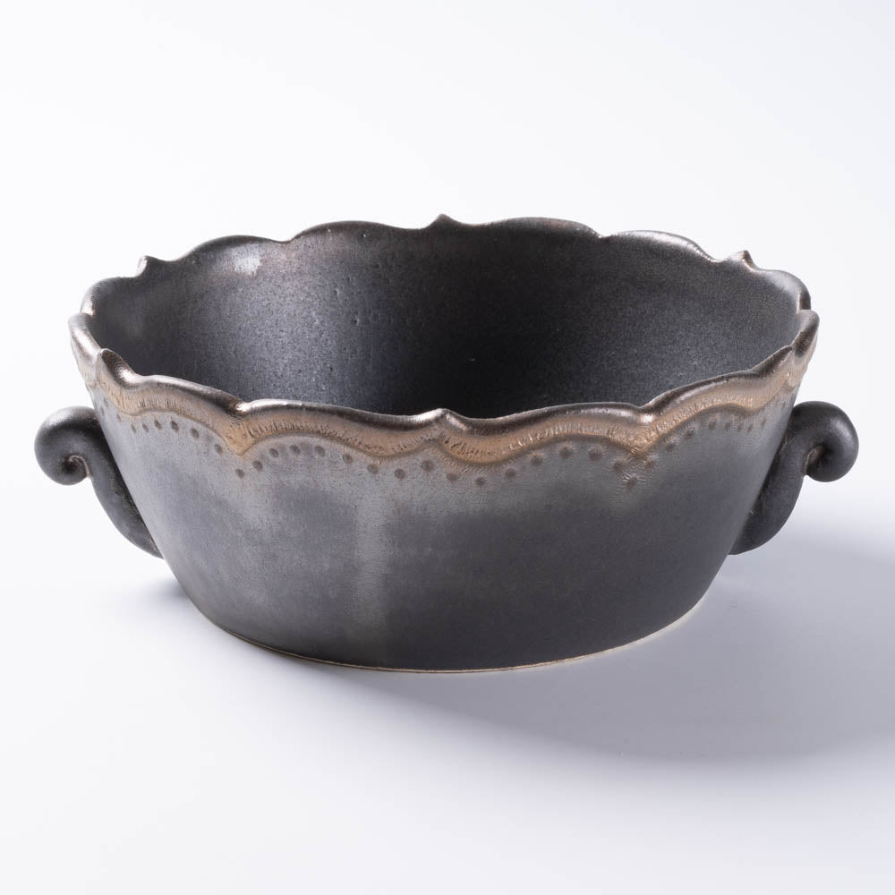 アトリエ野恵 ロココスープカップ(ブロンズ) アトリエ野恵 陶磁器作家もの