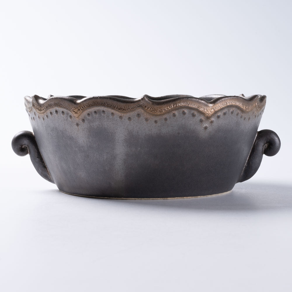 アトリエ野恵 ロココスープカップ(ブロンズ) アトリエ野恵 陶磁器作家もの