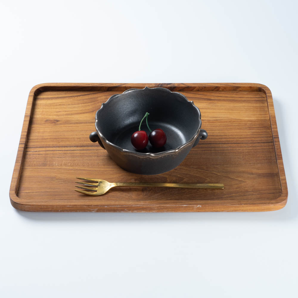 アトリエ野恵 ロココスープカップ(ブロンズ) アトリエ野恵 陶磁器作家もの