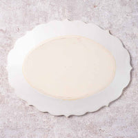 アトリエ野恵 ロココオーバル皿L(ホワイト) アトリエ野恵 陶磁器作家もの