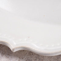 アトリエ野恵 ロココオーバル皿L(ホワイト) アトリエ野恵 陶磁器作家もの