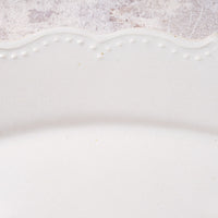 アトリエ野恵 ロココオーバル皿L(ホワイト) アトリエ野恵 陶磁器作家もの