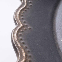 アトリエ野恵 ロココオーバル皿L(ブロンズ) アトリエ野恵 陶磁器作家もの