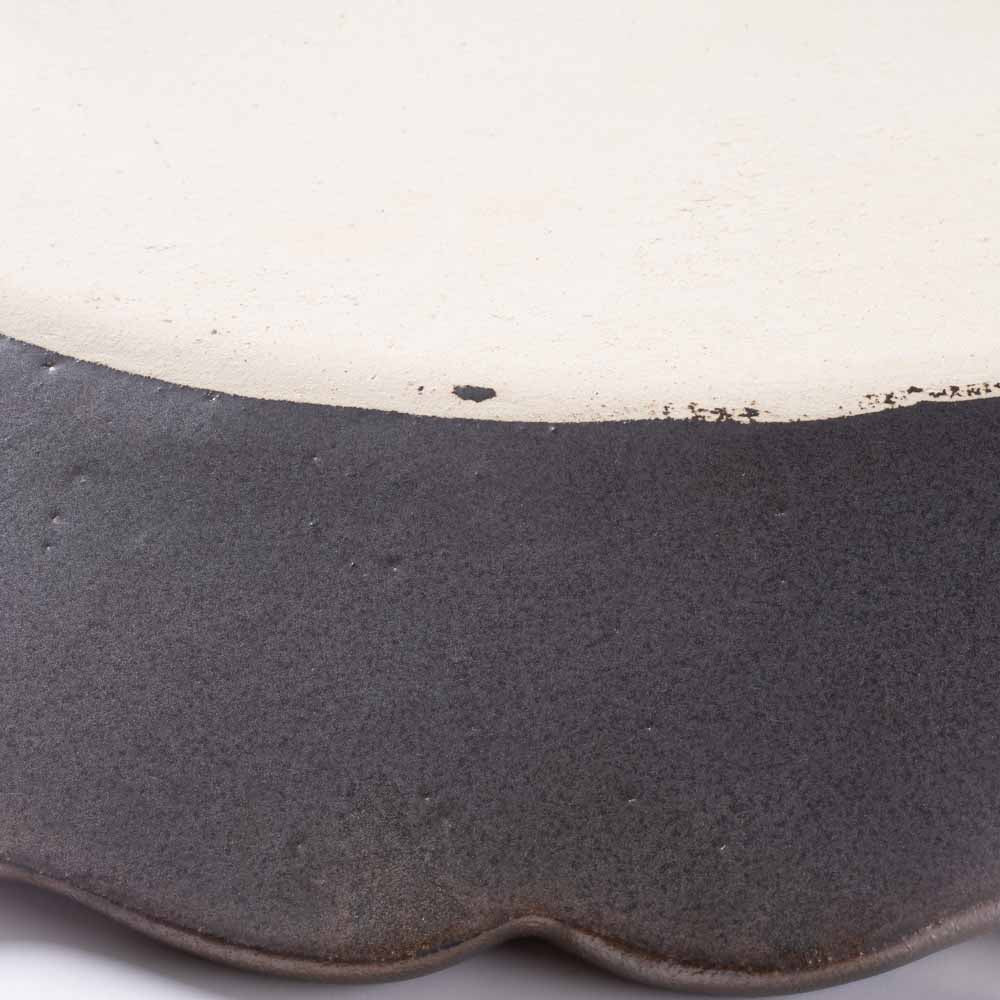 アトリエ野恵 ロココオーバル皿L(ブロンズ) アトリエ野恵 陶磁器作家もの