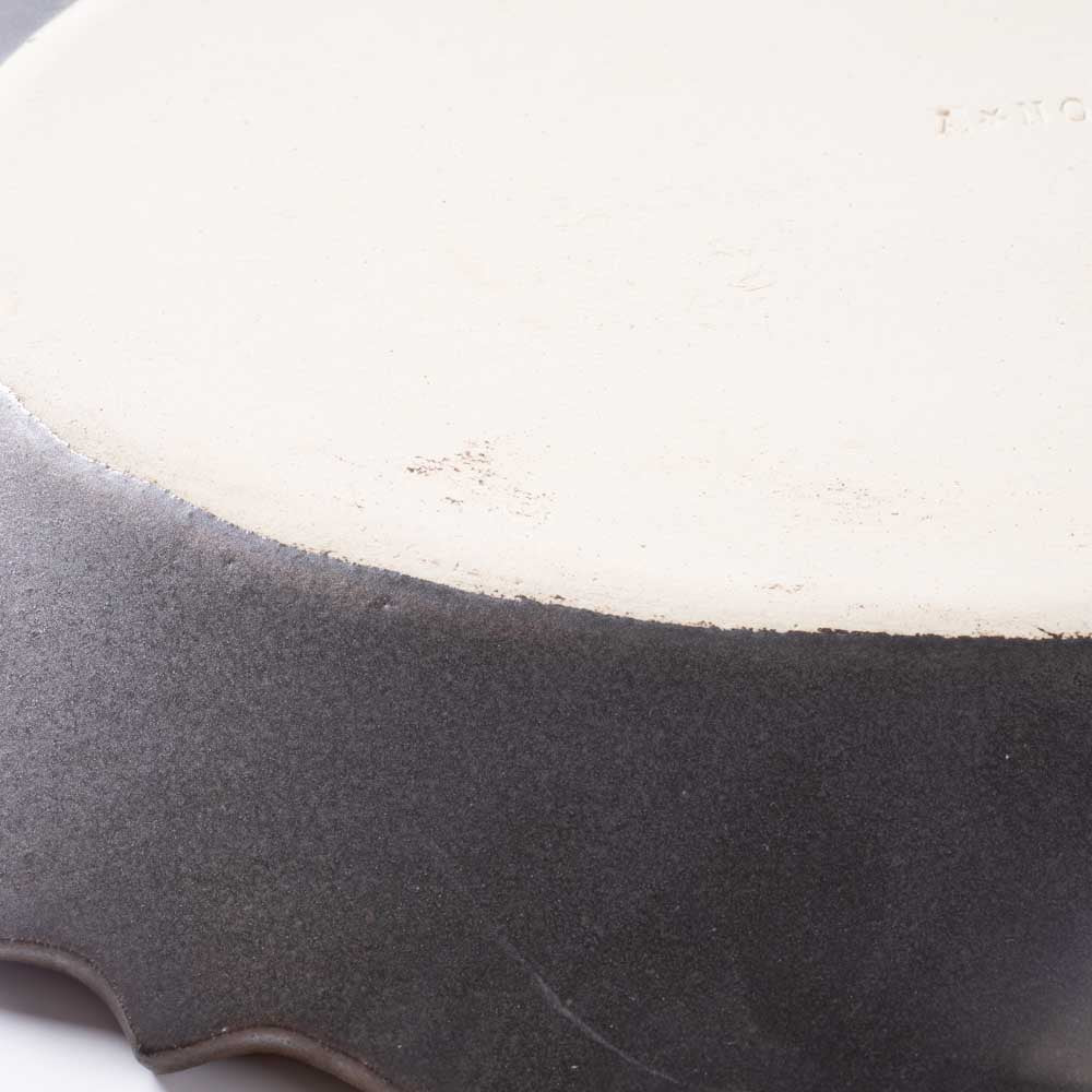 アトリエ野恵 ロココオーバル皿L(ブロンズ) アトリエ野恵 陶磁器作家もの