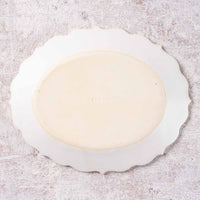 アトリエ野恵 ロココオーバル皿S(ホワイト) アトリエ野恵 陶磁器作家もの