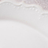 アトリエ野恵 ロココオーバル皿S(ホワイト) アトリエ野恵 陶磁器作家もの