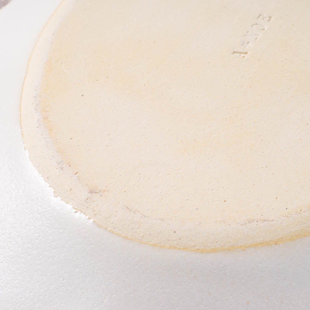 アトリエ野恵 ロココオーバル皿S(ホワイト) アトリエ野恵 陶磁器作家もの