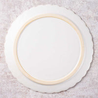 アトリエ野恵 ダリアリム皿L(ホワイト) アトリエ野恵 陶磁器作家もの