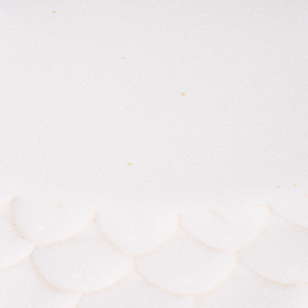 アトリエ野恵 ダリアリム皿L(ホワイト) アトリエ野恵 陶磁器作家もの