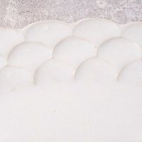 アトリエ野恵 ダリアリム皿L(ホワイト) アトリエ野恵 陶磁器作家もの