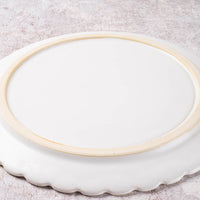 アトリエ野恵 ダリアリム皿L(ホワイト) アトリエ野恵 陶磁器作家もの