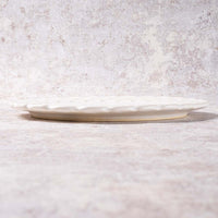 アトリエ野恵 ダリアリム皿S(ホワイト) アトリエ野恵 陶磁器作家もの