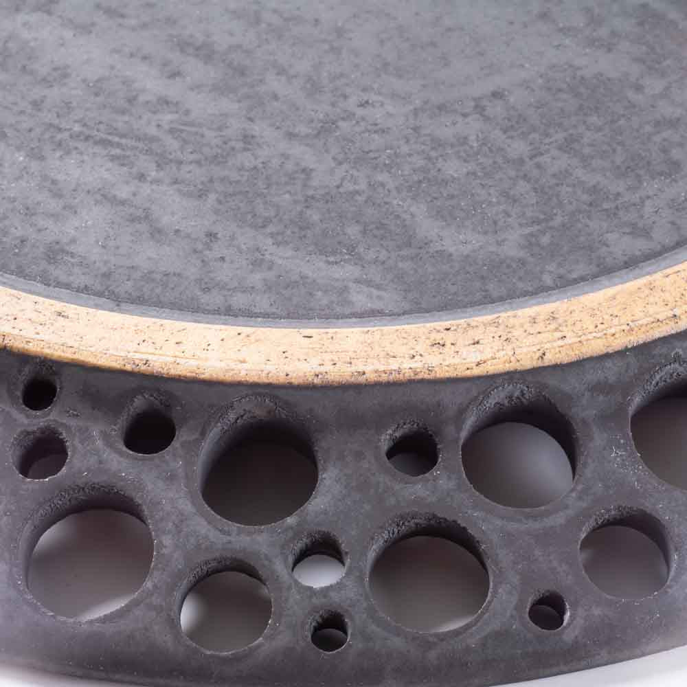 アトリエ野恵 ぎんがリム皿L  黒錆 アトリエ野恵 陶磁器作家もの