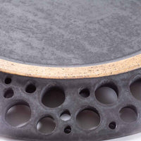 アトリエ野恵 ぎんがリム皿L  黒錆 アトリエ野恵 陶磁器作家もの