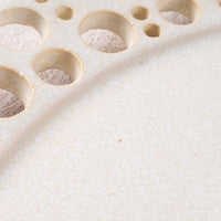 アトリエ野恵 ぎんがリム皿L  生成り アトリエ野恵 陶磁器作家もの