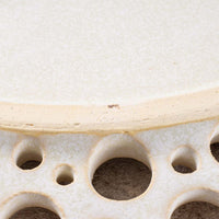 アトリエ野恵 ぎんがリム皿L  生成り アトリエ野恵 陶磁器作家もの