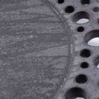 アトリエ野恵 ぎんがリム皿S  黒錆 アトリエ野恵 陶磁器作家もの