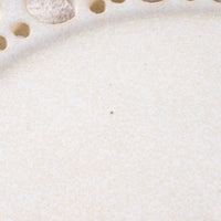 アトリエ野恵 ぎんがリム皿S  生成り アトリエ野恵 陶磁器作家もの