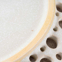 アトリエ野恵 ぎんがリム皿S  生成り アトリエ野恵 陶磁器作家もの